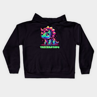 Triceratops Baby Dino Kawaii Cute Chibi Kids Hoodie